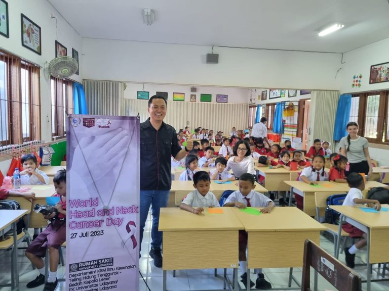 Edukasi Kesehatan Pada Siswa Sekolah Dasar Dalam Rangka World Head and Neck Cancer Day 2023 PERHATI-KL Bali-NTT