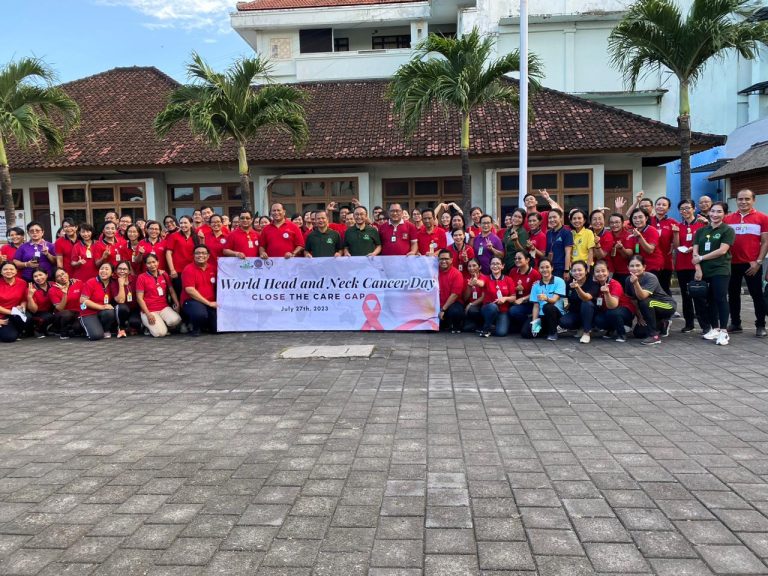 Senam Bersama dalam rangka Peringatan World Head and Neck Cancer Day 2023 RSUP Prof. Ngoerah, Denpasar dan PERHATI-KL Bali-NTT
