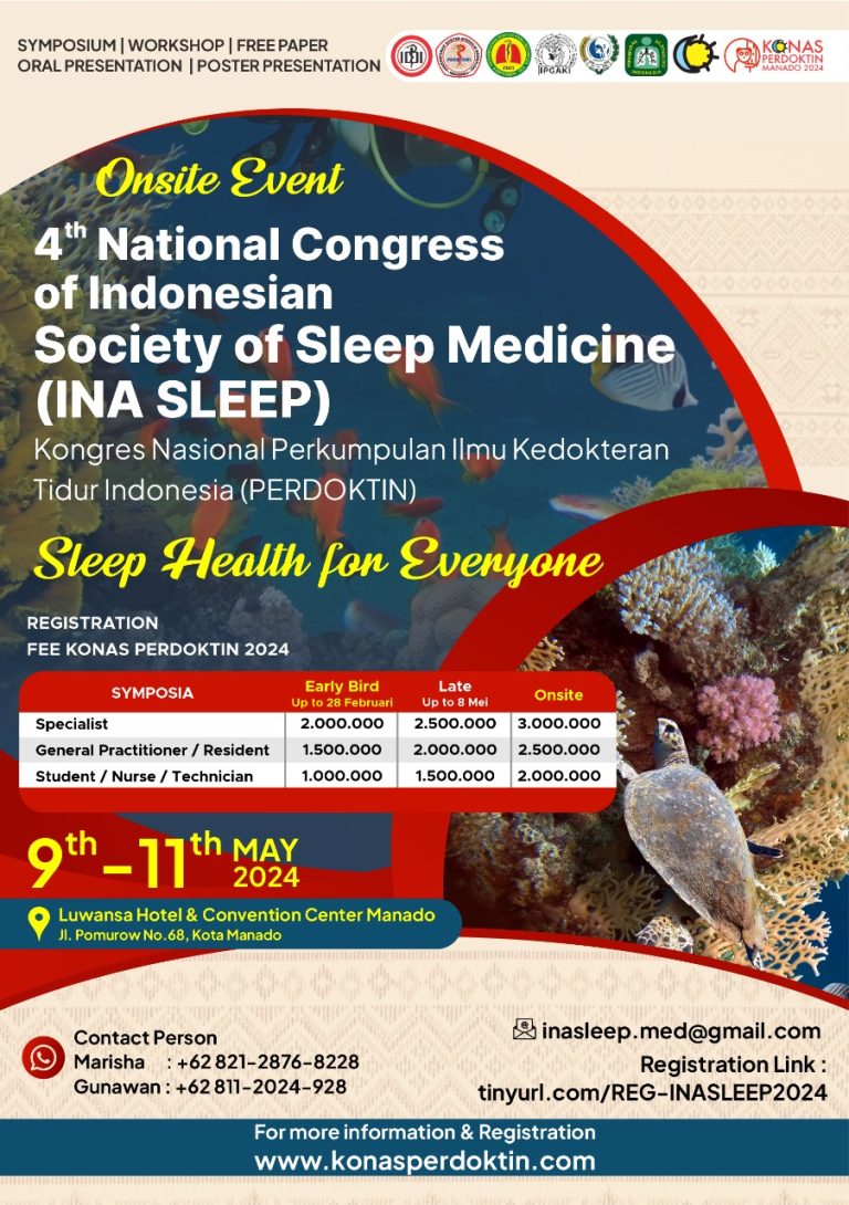 4th National Congress Of Indonesian Society Of Sleep Medicine (INA SLEEP)