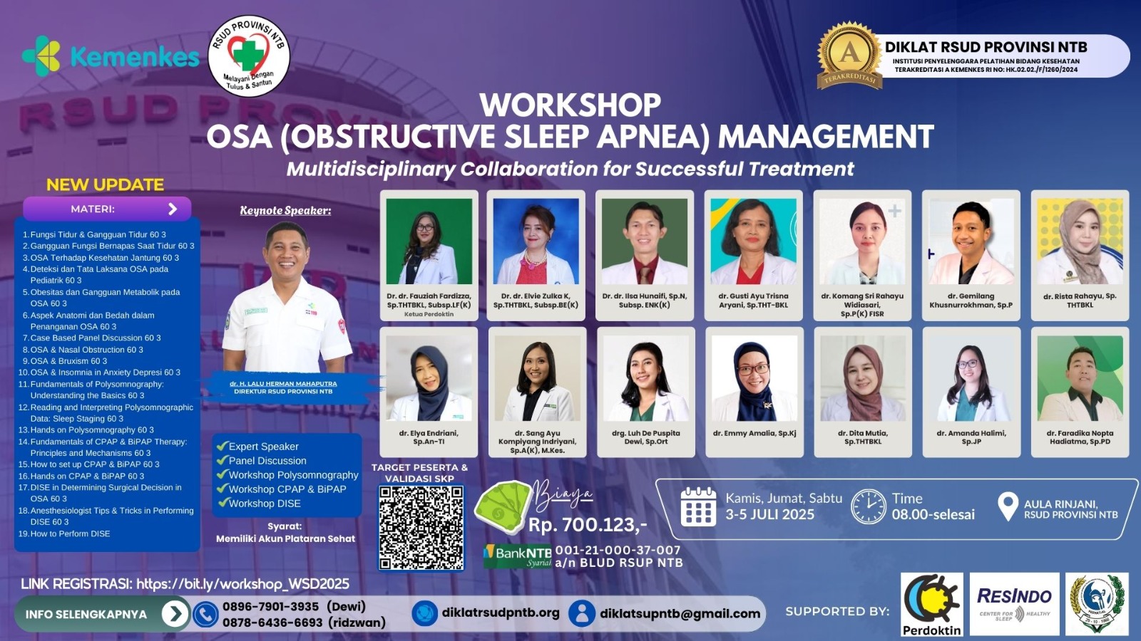 Workshop "Obstructive Sleep Apnea Management: Multidisciplinary Collaboration for Successful Treatment!"