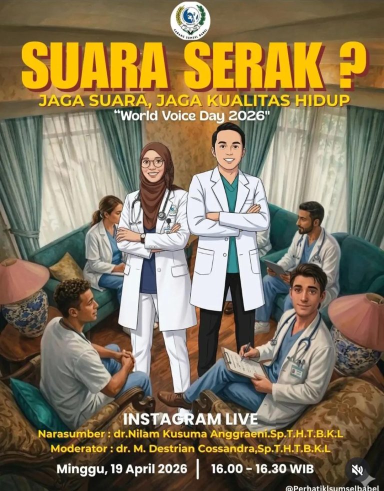 Live Instagram dengan judul “Suara Serak? Jaga Suara, Jaga Kualitas Hidup”